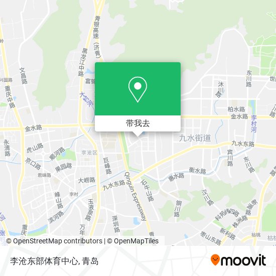 李沧东部体育中心地图
