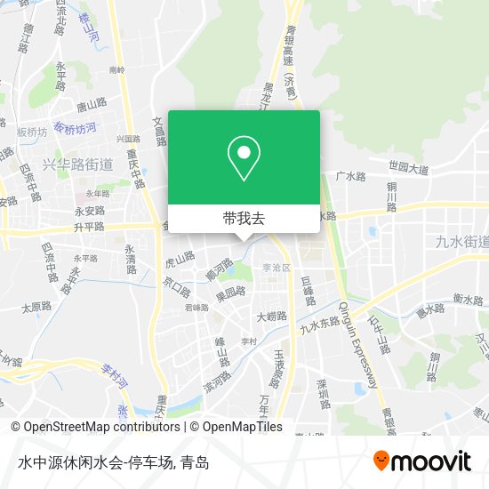 水中源休闲水会-停车场地图