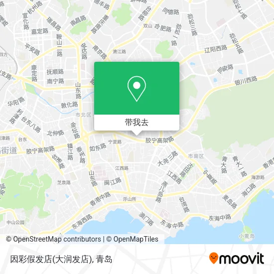 因彩假发店(大润发店)地图