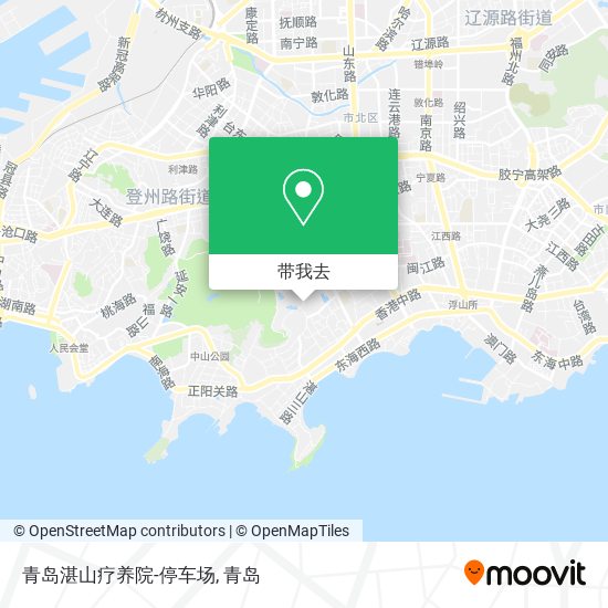 青岛湛山疗养院-停车场地图