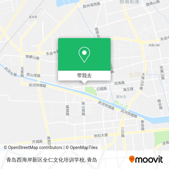 青岛西海岸新区全仁文化培训学校地图