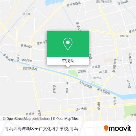 青岛西海岸新区全仁文化培训学校地图