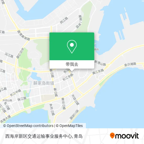 西海岸新区交通运输事业服务中心地图