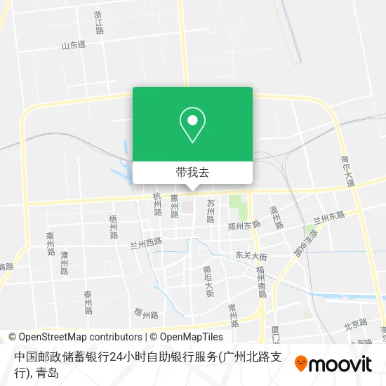 中国邮政储蓄银行24小时自助银行服务(广州北路支行)地图