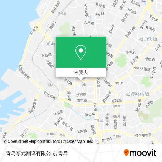 青岛东元翻译有限公司地图