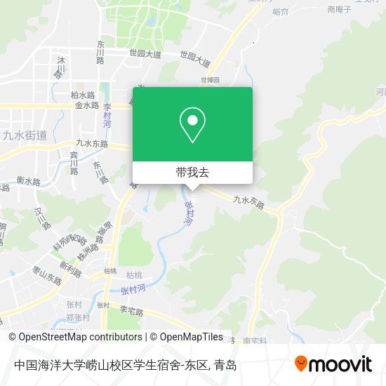 中国海洋大学崂山校区学生宿舍-东区地图