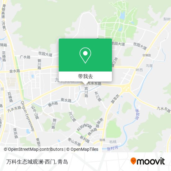 万科生态城观澜-西门地图