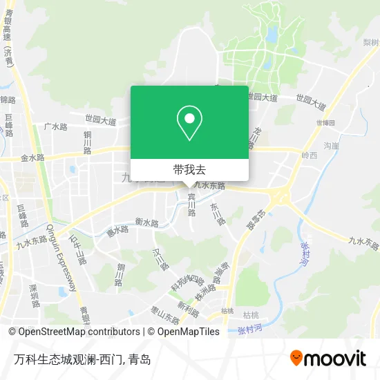 万科生态城观澜-西门地图