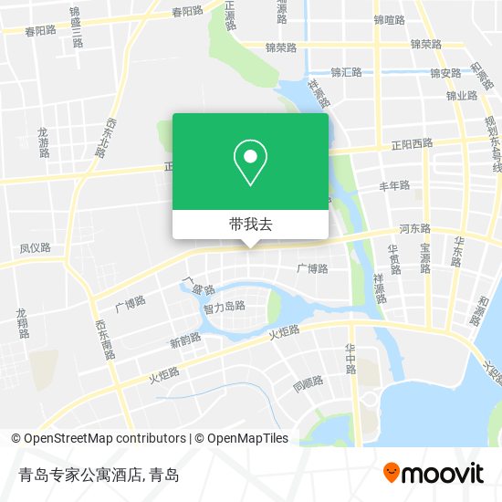 青岛专家公寓酒店地图