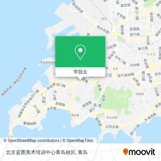 北京蓝图美术培训中心青岛校区地图