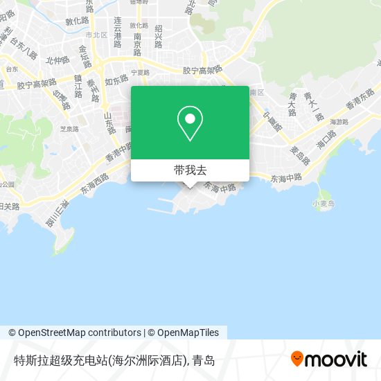 特斯拉超级充电站(海尔洲际酒店)地图