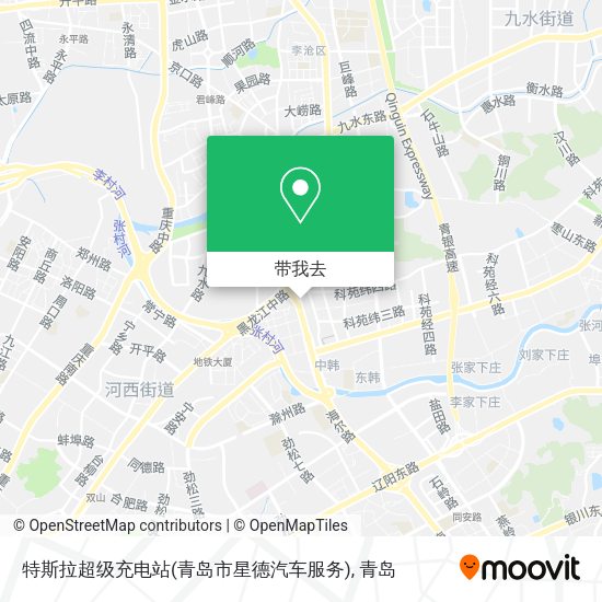 特斯拉超级充电站(青岛市星德汽车服务)地图