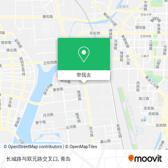 长城路与双元路交叉口地图