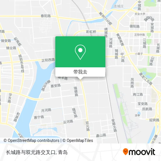 长城路与双元路交叉口地图