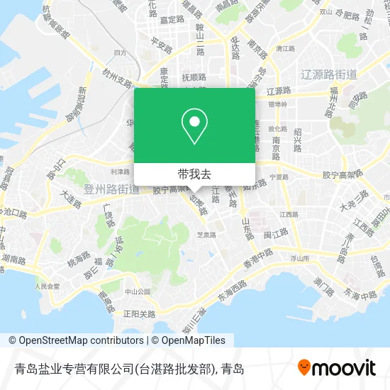 青岛盐业专营有限公司(台湛路批发部)地图