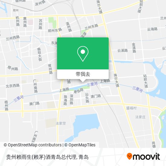 贵州赖雨生(赖茅)酒青岛总代理地图