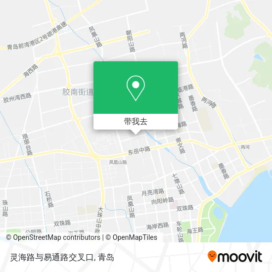 灵海路与易通路交叉口地图