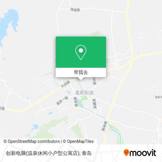 创新电脑(温泉休闲小户型公寓店)地图