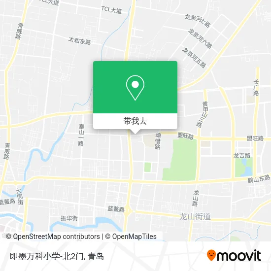 即墨万科小学-北2门地图