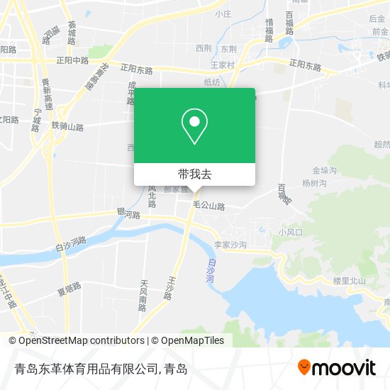 青岛东革体育用品有限公司地图