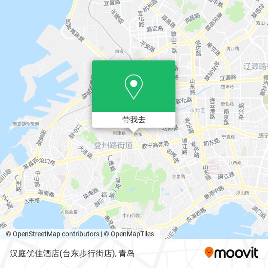 汉庭优佳酒店(台东步行街店)地图