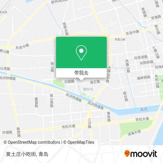 黄土庄小吃街地图