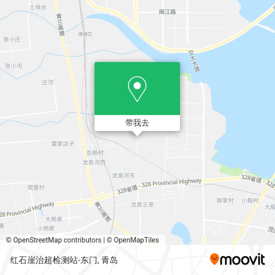 红石崖治超检测站-东门地图