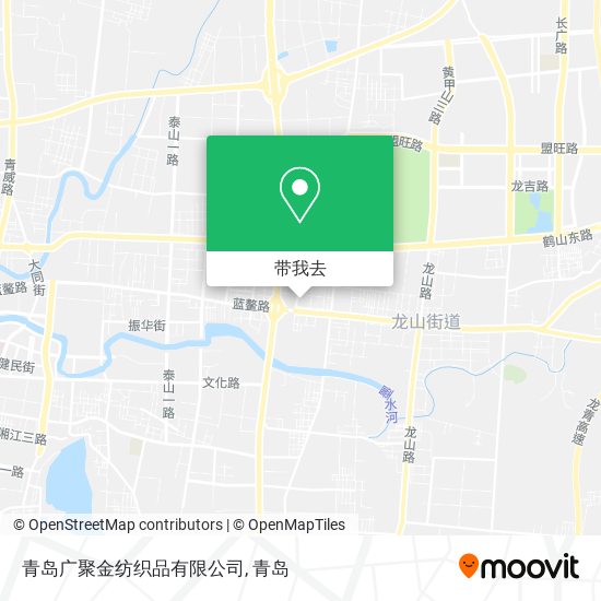 青岛广聚金纺织品有限公司地图