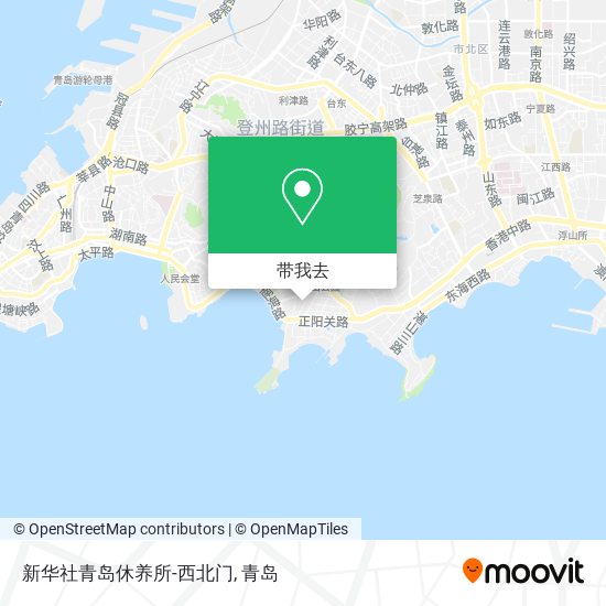 新华社青岛休养所-西北门地图