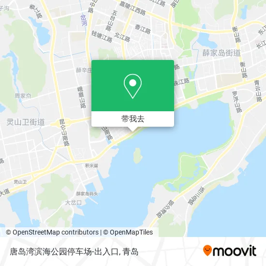 唐岛湾滨海公园停车场-出入口地图