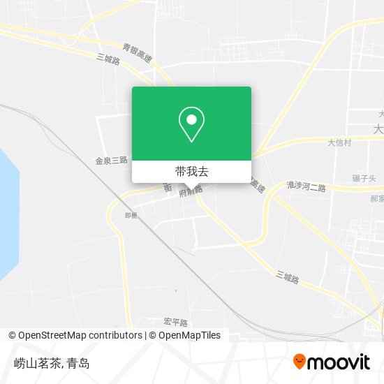 崂山茗茶地图
