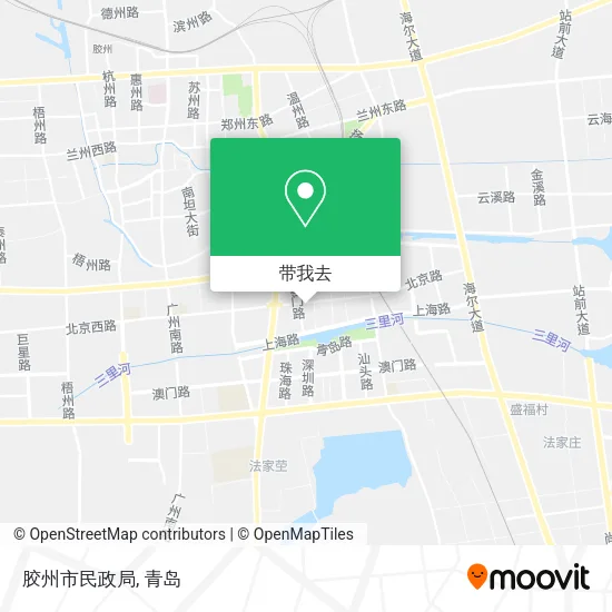 胶州市民政局地图