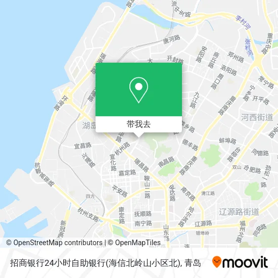 招商银行24小时自助银行(海信北岭山小区北)地图