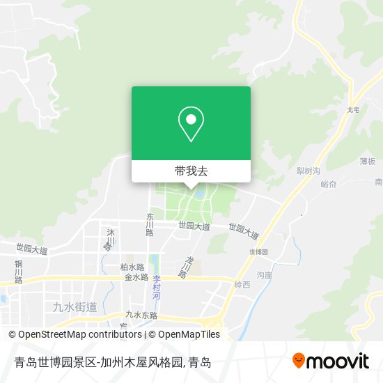 青岛世博园景区-加州木屋风格园地图