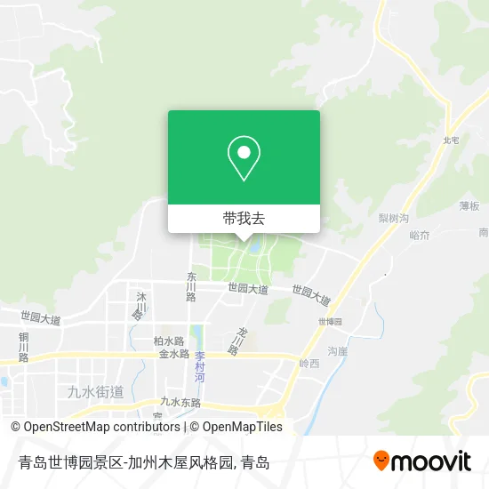 青岛世博园景区-加州木屋风格园地图