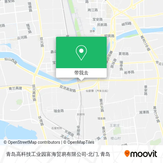 青岛高科技工业园富海贸易有限公司-北门地图