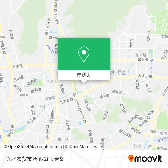 九水农贸市场-西2门地图
