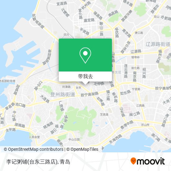 李记粥铺(台东三路店)地图