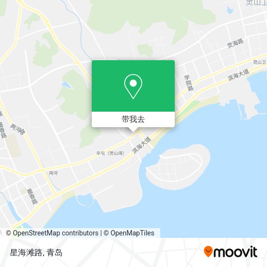 星海滩路地图