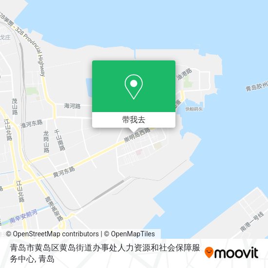 青岛市黄岛区黄岛街道办事处人力资源和社会保障服务中心地图
