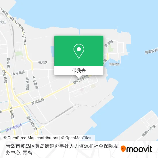 青岛市黄岛区黄岛街道办事处人力资源和社会保障服务中心地图