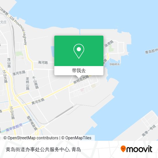 黄岛街道办事处公共服务中心地图