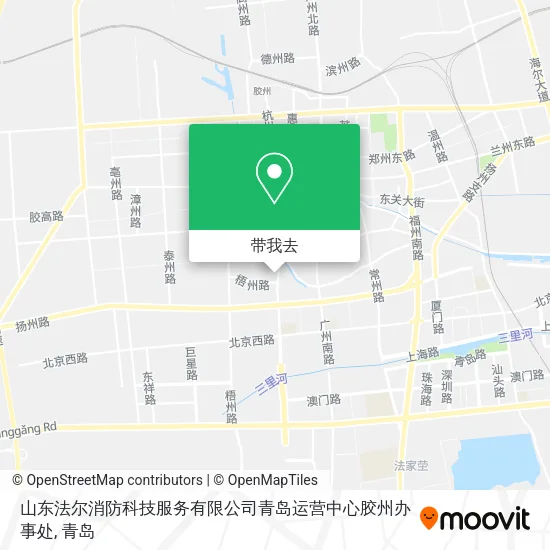 山东法尔消防科技服务有限公司青岛运营中心胶州办事处地图