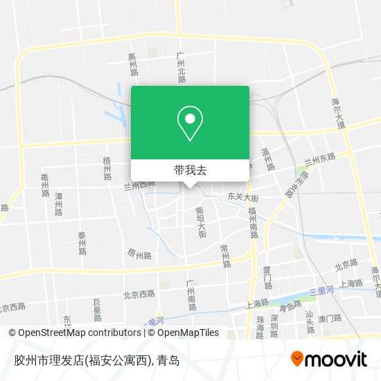 胶州市理发店(福安公寓西)地图