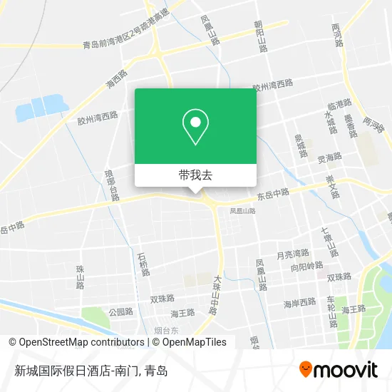新城国际假日酒店-南门地图