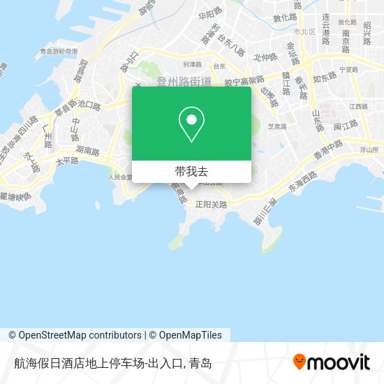航海假日酒店地上停车场-出入口地图