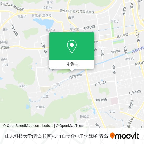 山东科技大学(青岛校区)-J11自动化电子学院楼地图