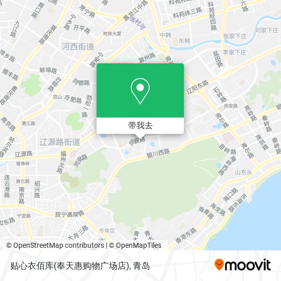 贴心衣佰库(奉天惠购物广场店)地图