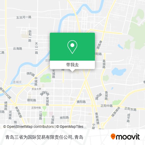 青岛三省为国际贸易有限责任公司地图