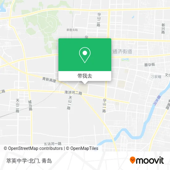 萃英中学-北门地图